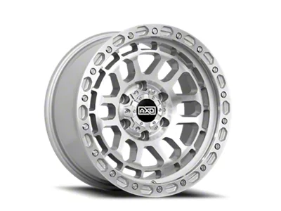 AXD Offroad AS4 Machine Face Silver Accent 6-Lug Wheel; 17x8.5; 0mm Offset (21-25 F-150)