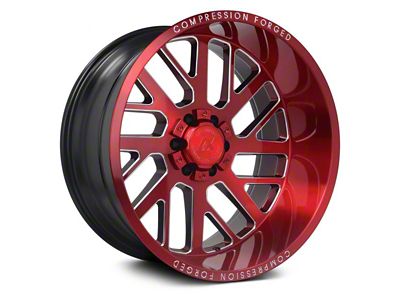 Axe Wheels AX2.2 Candy Red 8-Lug Wheel; 22x12; -44mm Offset (03-09 RAM 3500 SRW)
