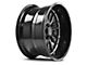 Axe Wheels Hades Gloss Black Milled 6-Lug Wheel; 20x9.5; 15mm Offset (04-08 F-150)