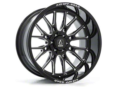 Axe Wheels Atlas Gloss Black Milled 6-Lug Wheel; 20x10; -19mm Offset (07-13 Sierra 1500)