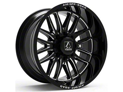 Axe Wheels Hades Gloss Black Milled 6-Lug Wheel; 20x10; -19mm Offset (07-13 Sierra 1500)