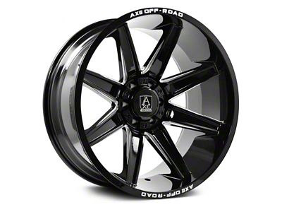 Axe Wheels Artemis Gloss Black Milled 8-Lug Wheel; 20x10; -19mm Offset (11-14 Silverado 2500 HD)