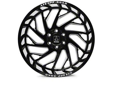 Axe Wheels Zeus Gloss Black Milled 8-Lug Wheel; 20x10; -19mm Offset (08-10 F-250 Super Duty)
