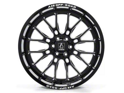 Axe Wheels Atlas Gloss Black Milled 8-Lug Wheel; 22x10; -19mm Offset (08-10 F-350 Super Duty SRW)
