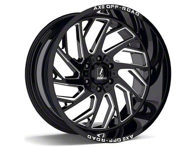 Axe Wheels Zeus Gloss Black Milled 6-Lug Wheel; 20x10; -19mm Offset (09-14 F-150)