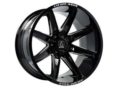 Axe Wheels Atremis Gloss Black Milled 5-Lug Wheel; 20x10; -19mm Offset (09-18 RAM 1500)
