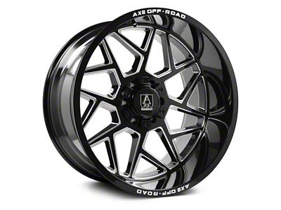 Axe Wheels Nemesis Gloss Black Milled 5-Lug Wheel; 22x12; -44mm Offset (09-18 RAM 1500)