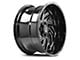Axe Wheels Zeus Gloss Black Milled 5-Lug Wheel; 22x12; -44mm Offset (09-18 RAM 1500)
