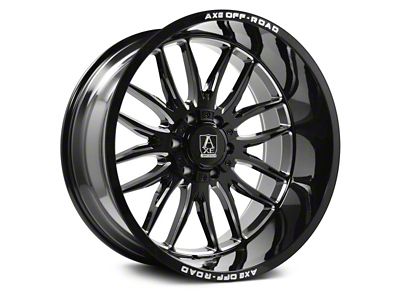 Axe Wheels Hades Gloss Black Milled 8-Lug Wheel; 22x12; -44mm Offset (10-18 RAM 3500 SRW)