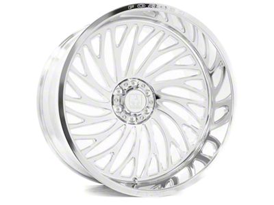 Axe Wheels AF10 Forged Fully Polished 6-Lug Wheel; Left Directional; 22x12; -44mm Offset (14-18 Sierra 1500)