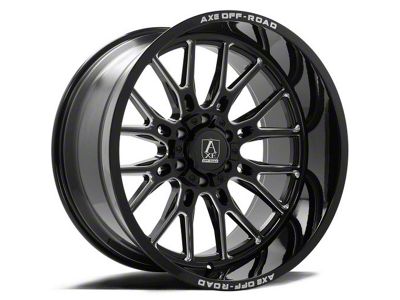Axe Wheels Atlas Gloss Black Milled 8-Lug Wheel; 20x10; -19mm Offset (15-19 Silverado 2500 HD)