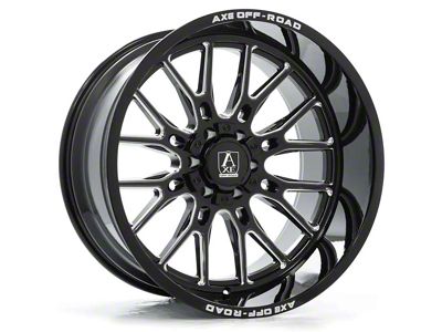 Axe Wheels Atlas Gloss Black Milled 6-Lug Wheel; 20x10; -19mm Offset (99-06 Sierra 1500)