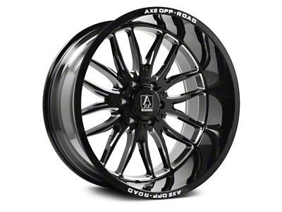 Axe Wheels Hades Gloss Black Milled 6-Lug Wheel; 20x9.5; 15mm Offset (99-06 Sierra 1500)