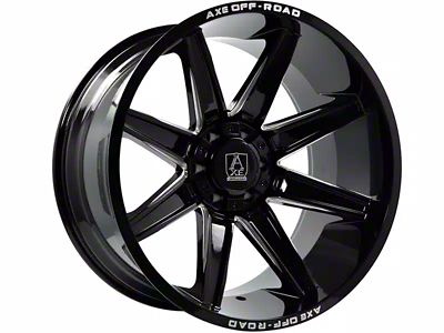 Axe Wheels Atremis Gloss Black Milled 6-Lug Wheel; 20x10; -19mm Offset (23-24 Canyon)
