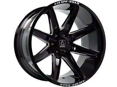 Axe Wheels Atremis Gloss Black Milled 6-Lug Wheel; 20x9.5; 15mm Offset (23-24 Canyon)