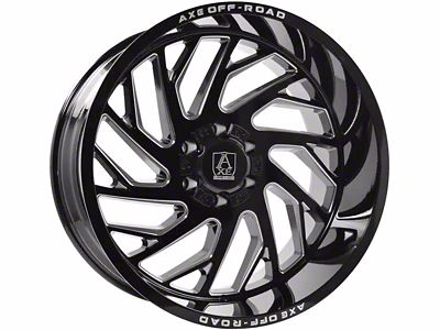 Axe Wheels Zeus Gloss Black Milled 6-Lug Wheel; 20x10; -19mm Offset (23-25 Colorado)