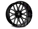 Axe Wheels AX6.0 Gloss Black Milled 5-Lug Wheel; 22x12; -44mm Offset (05-11 Dakota)