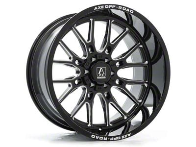 Axe Wheels Atlas Gloss Black Milled 6-Lug Wheel; 20x10; -19mm Offset (21-25 F-150)