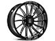 Axe Wheels Chronus Gloss Black Milled 5-Lug Wheel; 20x10; -19mm Offset (02-08 RAM 1500, Excluding Mega Cab)