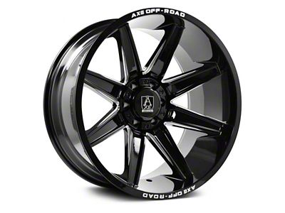 Axe Wheels Artemis Gloss Black Milled 8-Lug Wheel; 22x12; -44mm Offset (19-26 RAM 2500)