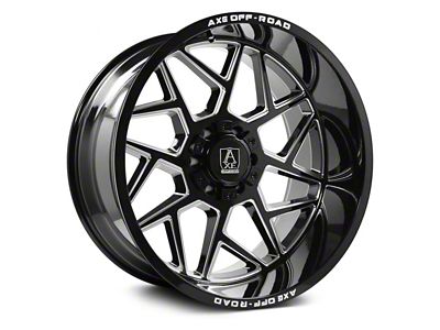 Axe Wheels Nemesis Gloss Black Milled 6-Lug Wheel; 22x12; -44mm Offset (19-23 Ranger)