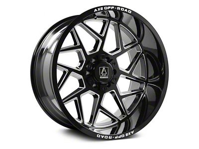Axe Wheels Nemesis Gloss Black Milled 6-Lug Wheel; 22x12; -44mm Offset (19-24 Sierra 1500)