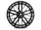 Axe Wheels AX1.0 Gloss Black Milled 8-Lug Wheel; 22x14; -76mm Offset (07-10 Sierra 2500 HD)