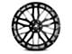 Axe Wheels AX1.0 Gloss Black Milled 8-Lug Wheel; 22x14; -76mm Offset (07-10 Sierra 3500 HD SRW)