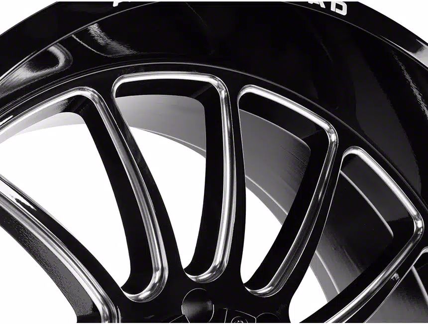 Axe Wheels Sierra 3500 Chronus Gloss Black Milled 8-Lug