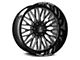 Axe Wheels Kratos Gloss Black Milled 6-Lug Wheel; 22x12; -44mm Offset (19-24 Silverado 1500)