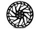 Axe Wheels Zeus Gloss Black Milled 6-Lug Wheel; 22x12; -44mm Offset (19-24 Silverado 1500)