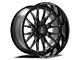 Axe Wheels Atlas Gloss Black Milled 8-Lug Wheel; 20x10; -19mm Offset (20-24 Silverado 2500 HD)