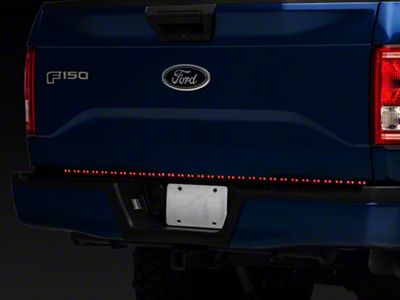 Raxiom Axial Series 60-Inch Tailgate LED Light Bar with Amber Turn Signals and Reverse (Universal; Some Adaptation May Be Required)