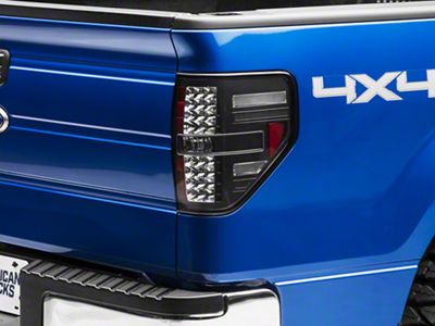 LED Tail Lights; Bermuda Black Housing; Clear Lens (09-14 F-150 Styleside)