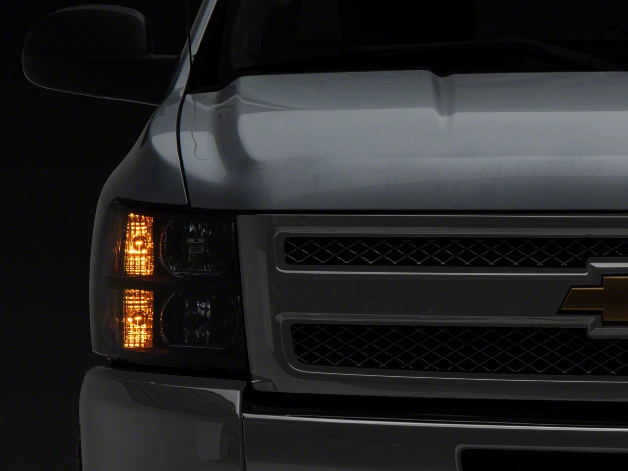 For 2007-2013 Chevy Silverado 1500 2500 HD Black Headlights L Right Head Lights