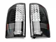 LED Tail Lights; Matte Black Housing; Clear Lens (02-06 RAM 1500)