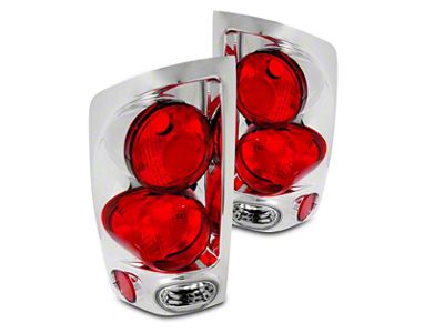 Altezza Tail Lights; Chrome Housing; Clear Lens (02-06 RAM 1500)