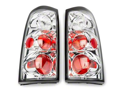 Altezza Tail Lights; Chrome Housing; Clear Lens (03-06 Silverado 1500 Fleetside)