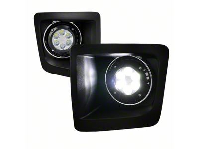 LED Fog Lights; Chrome (14-15 Sierra 1500)