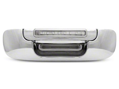 Chrome LED Tailgate Handle; Red LED; Clear (02-08 RAM 1500)