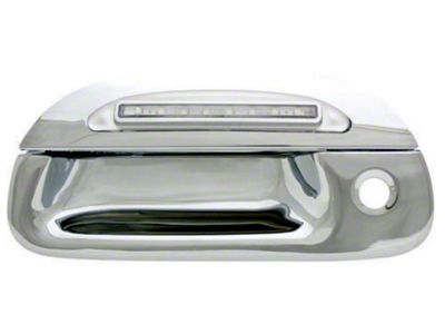 Chrome LED Tailgate Handle; Red LED; Clear (97-03 F-150)