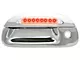 Chrome LED Tailgate Handle; Red LED; Clear (97-03 F-150)