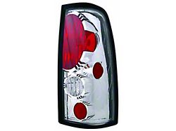 Crystal Eyes Tail Lights; Chrome Housing; Crystal Clear Lens (03-06 Silverado 1500 Fleetside)