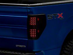 Raxiom Axial Series LED Tail Lights; Black Housing; Smoked Lens (09-14 F-150 Styleside)