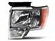 Raxiom Axial Series OEM Style Replacement Headlights; Chrome Housing; Clear Lens (09-14 F-150 w/ Factory Halogen Headlights)