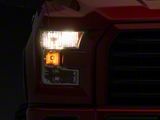 Raxiom Axial Series OEM Style Replacement Headlights; Chrome Housing; Clear Lens (15-17 F-150 w/ Factory Halogen Headlights)