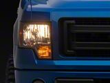 Raxiom Axial Series OEM Style Replacement Headlights; Chrome Housing; Lightly Smoked Lens (09-14 F-150 w/ Factory Halogen Headlights)