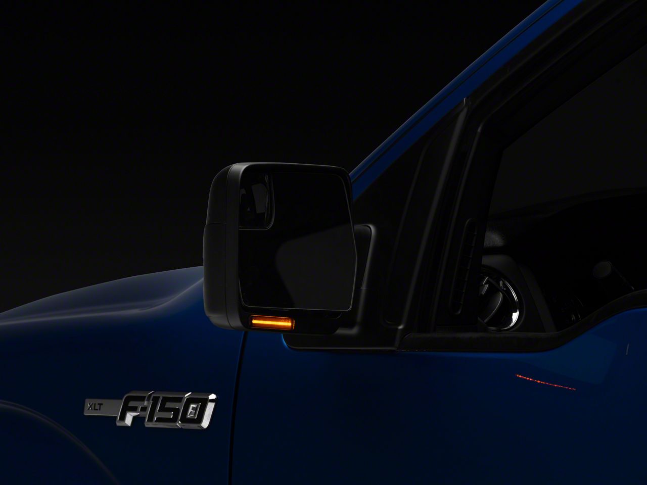 Lens+Under LED Side Mirror Turn Signal Light For Ford F-150 Raptor 2009