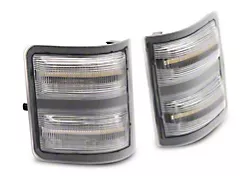 Raxiom Axial Series LED Sequential Switchback Side Mirror Marker Lamps; Clear (11-16 F-350 Super Duty)