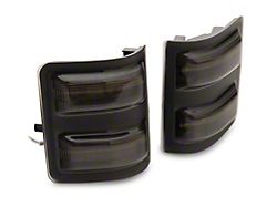 Raxiom Axial Series LED Sequential Switchback Side Mirror Marker Lamps; Smoked (11-16 F-350 Super Duty)